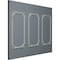 Ekena Millwork 24-in. W x 48-in. H Devon Rope Panel Moulding Kit Triple Panel PMLKDE24X48C - alternate 2